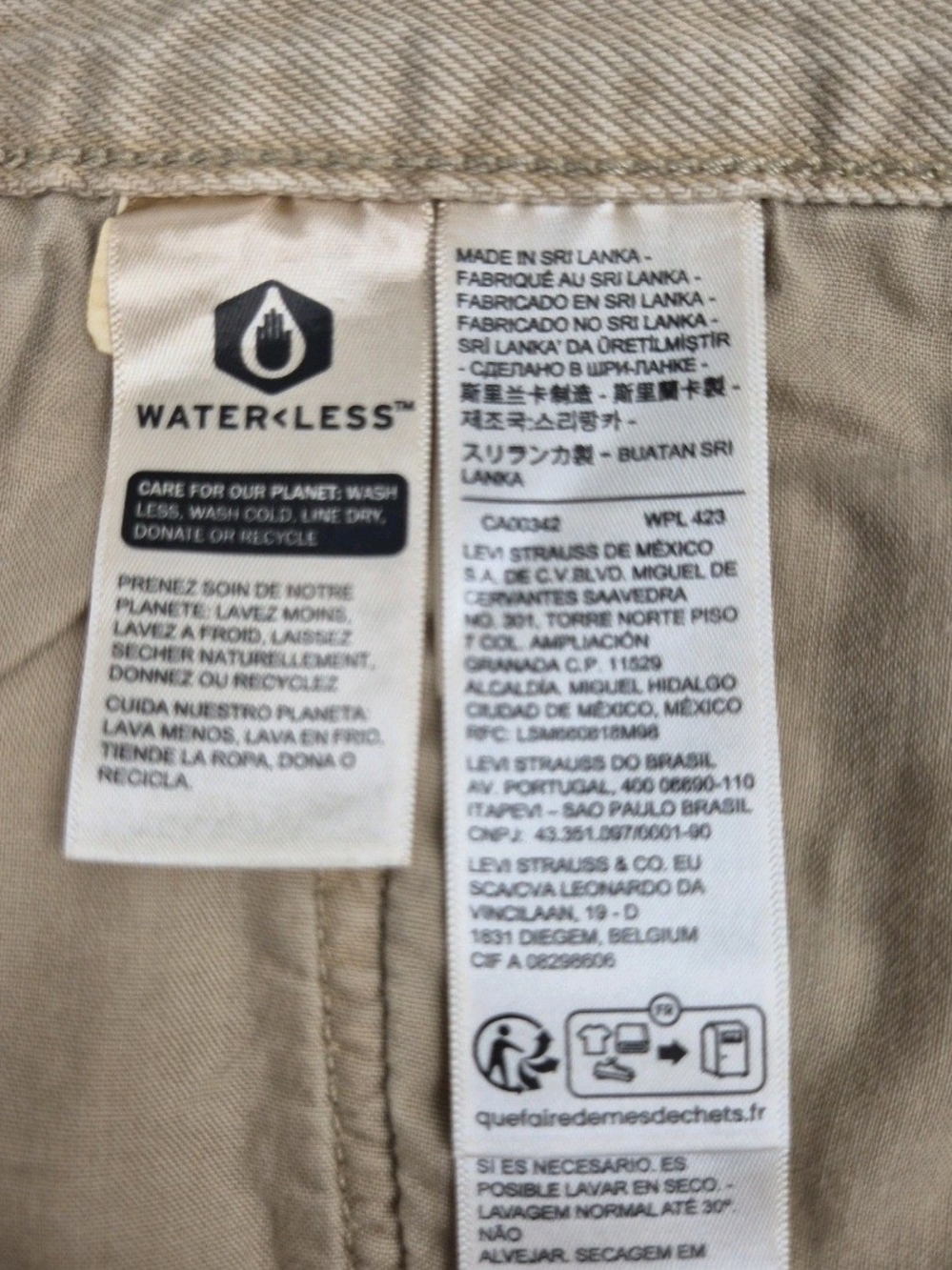 Levi’s 501 Women's Shorts Size 31 High Rise Raw Hem Distressed Light Brown 54 - Picture 7 of 10